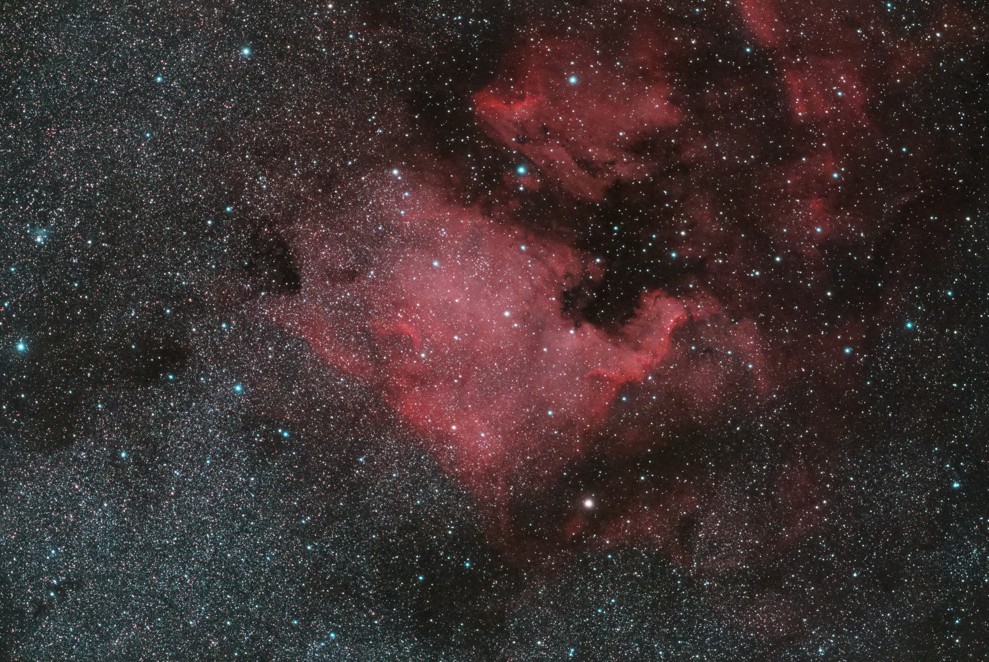 NGC 7000 Spektrum der Wissenschaft